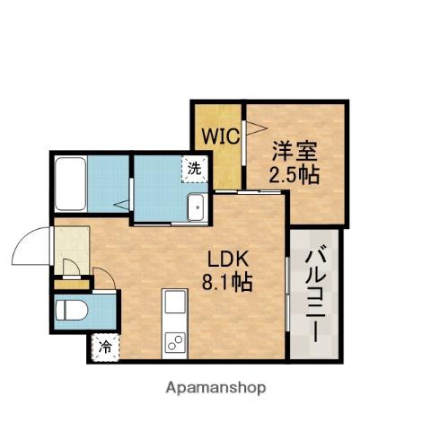 リアコート千里丘Ⅰサウス(1LDK/3階)の間取り写真