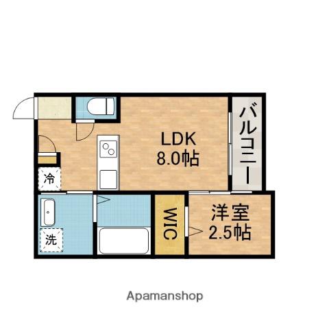 リアコート千里丘Ⅰサウス(1LDK/2階)の間取り写真