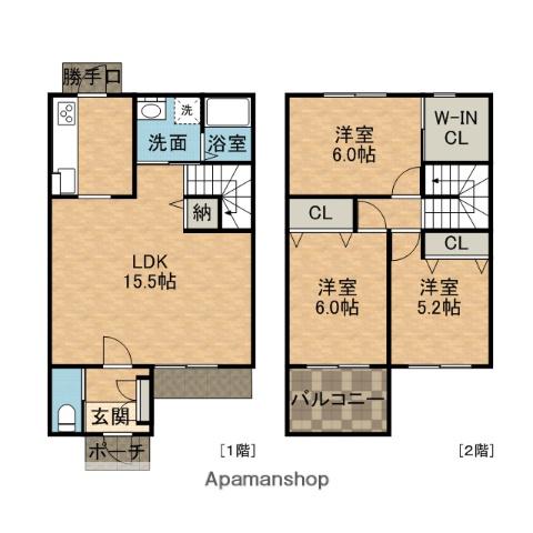 グラスメゾン(3LDK)の間取り写真