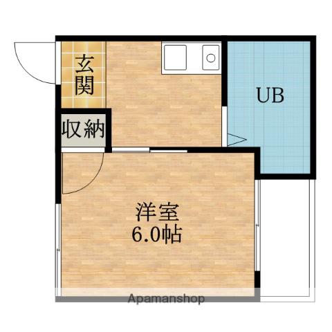 ビスタ千里丘Ⅲ(1K/1階)の間取り写真