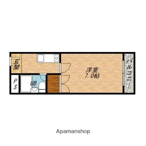 元町壱番館(1K/6階)の間取り写真