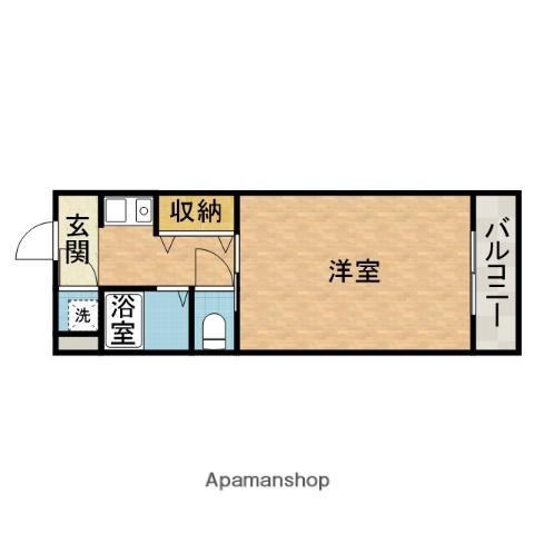 シティーコム高槻(1K/3階)の間取り写真