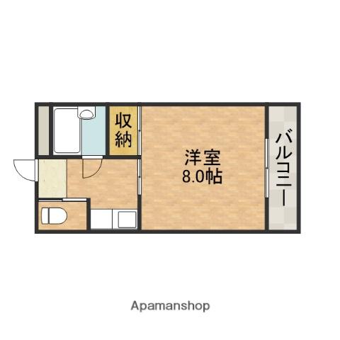 コンフォートツシマ(1K/3階)の間取り写真