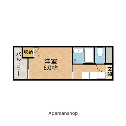 ハイツエレガンス(1K/3階)の間取り写真