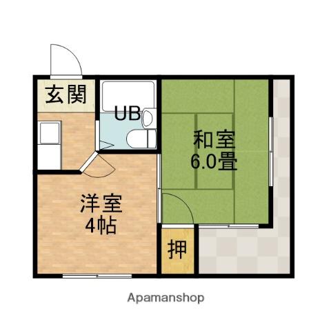 春日アバンティ(2K/3階)の間取り写真