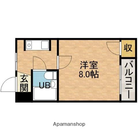 ハイツリバーサイド(1K/1階)の間取り写真