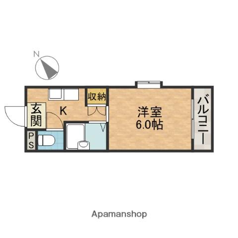 エンジェリ寿(1K/2階)の間取り写真