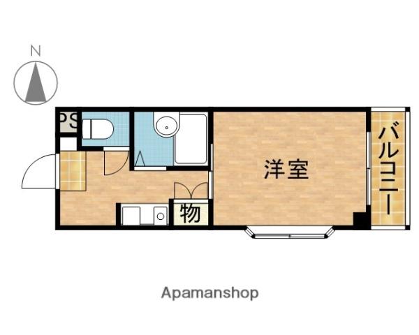エンジェリ寿(1K/2階)の間取り写真