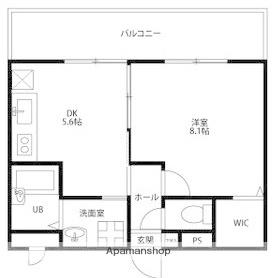 アンプルールフェールハンナハンナ(1DK/2階)の間取り写真