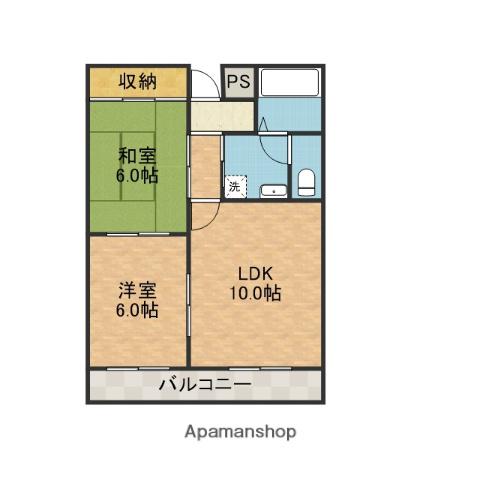 メゾンヴィラージュ(2LDK/1階)の間取り写真