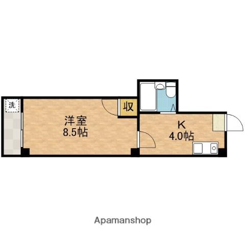 ハイツ88(1K/3階)の間取り写真