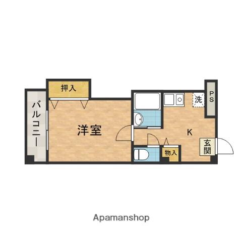 JEUNESSEMM ジュネスツーエム(1K/4階)の間取り写真