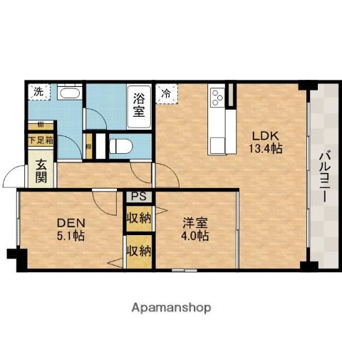 LEVERT高槻(2LDK/4階)の間取り写真