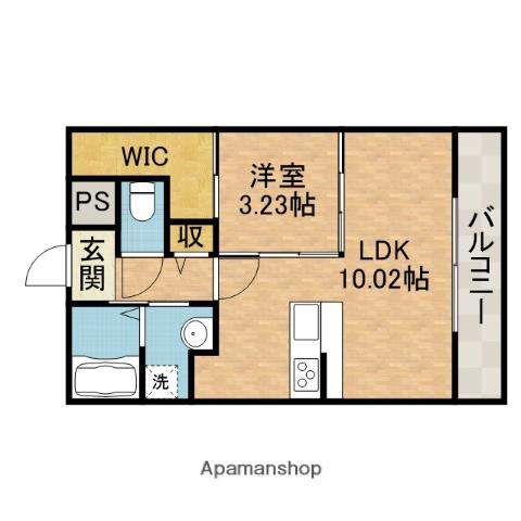 GRANCHE LIERRE グランシェ リーエ(1LDK/1階)の間取り写真