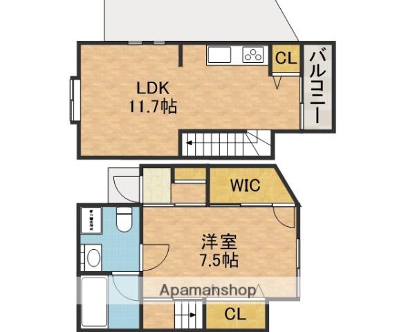 ピュアホーム芥川(1LDK)の間取り写真