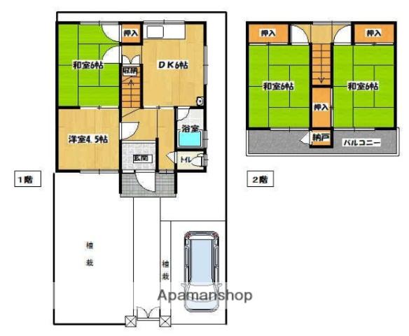 阪急電鉄京都線 総持寺駅 徒歩6分 2階建 築53年(4DK)の間取り写真