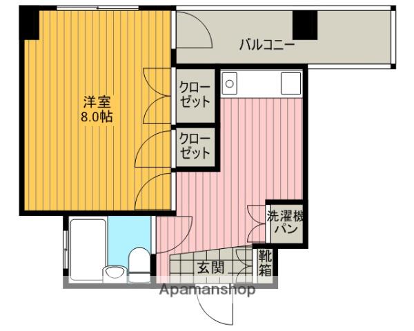 セントコージア城北(1K/3階)の間取り写真