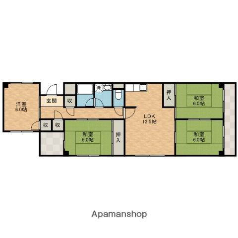 ロイヤルファーム(4LDK/3階)の間取り写真