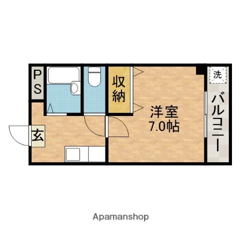 エンジェリマンション(1K/3階)の間取り写真