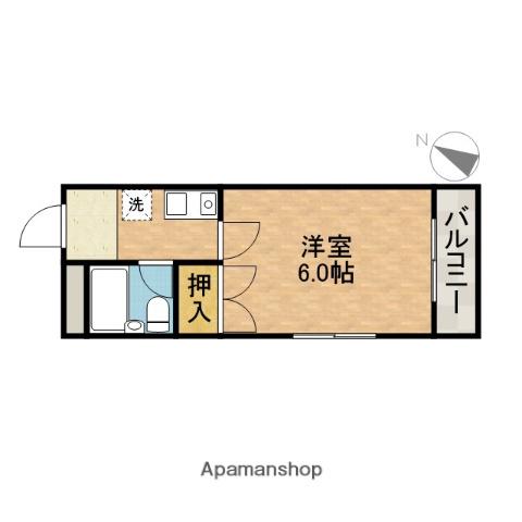 元町壱番館(1K/6階)の間取り写真