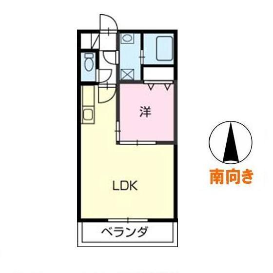 ボルベール(1LDK/3階)の間取り写真