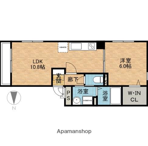 グランドソレイユ(1LDK/1階)の間取り写真