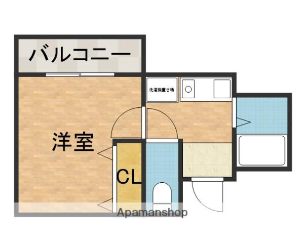 SATSUMA-7(1K/3階)の間取り写真