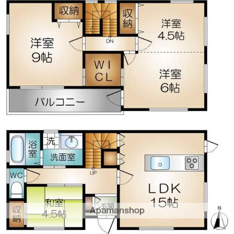 阪急電鉄京都線 茨木市駅 徒歩9分 2階建 築17年(3LDK)の間取り写真