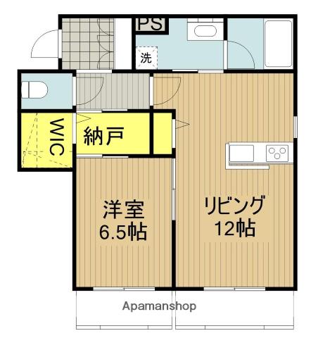 シャーメゾン本町(1LDK/2階)の間取り写真