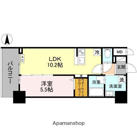 ストーリア茨木(1LDK/1階)の間取り写真