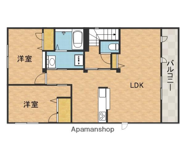ダヴ・ガーデン緑ヶ丘(2LDK/2階)の間取り写真
