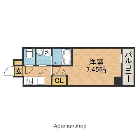 ARCA正雀(1K/2階)の間取り写真