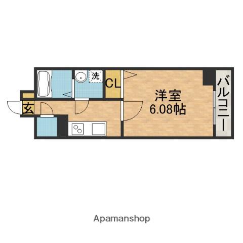 ARCA正雀(1K/2階)の間取り写真