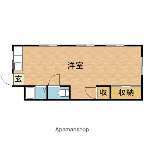 第2西川マンション(ワンルーム/1階)の間取り写真