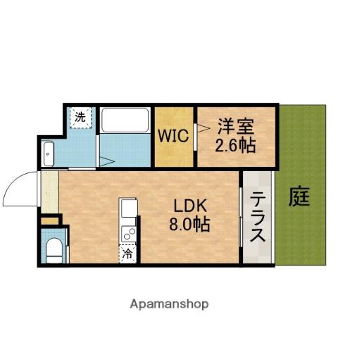 リアコート千里丘Ⅰサウス(1LDK/1階)の間取り写真
