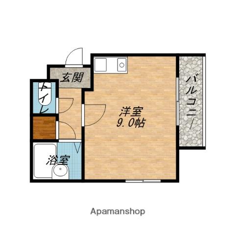 アニバーサリー(ワンルーム/3階)の間取り写真