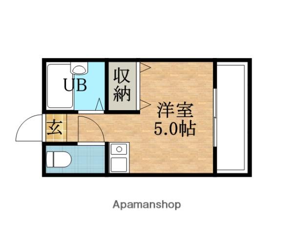 ラポール37(ワンルーム/4階)の間取り写真