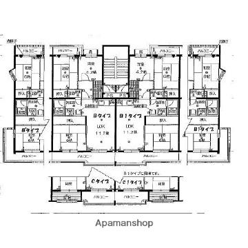 レジデンス吉川(3LDK/3階)の間取り写真