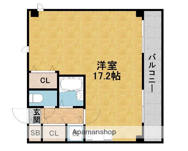 ユニバーサルマンション(ワンルーム/3階)の間取り写真