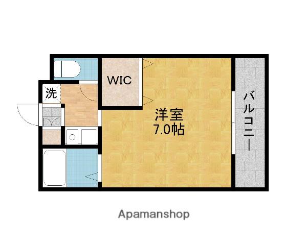 ユーベル18(ワンルーム/1階)の間取り写真