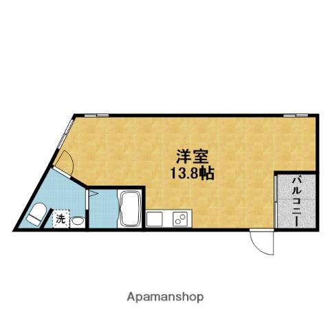 ラークスパー岡町(ワンルーム/3階)の間取り写真