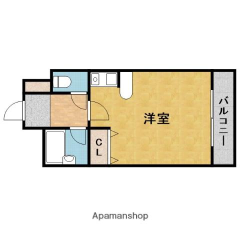 ラ・ステラ・ソネ(ワンルーム/2階)の間取り写真