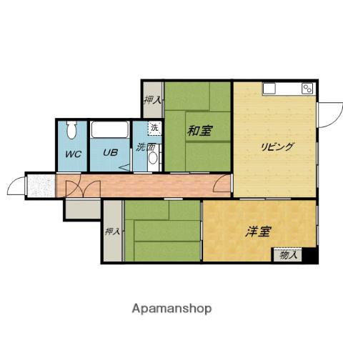 メゾン宮山(3LDK/1階)の間取り写真