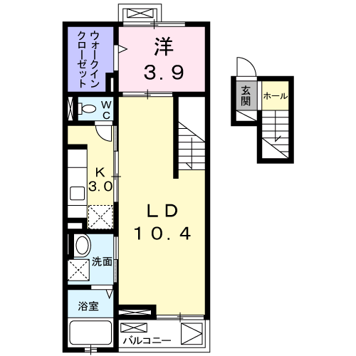 パル池田 1(1LDK/4階)の間取り写真