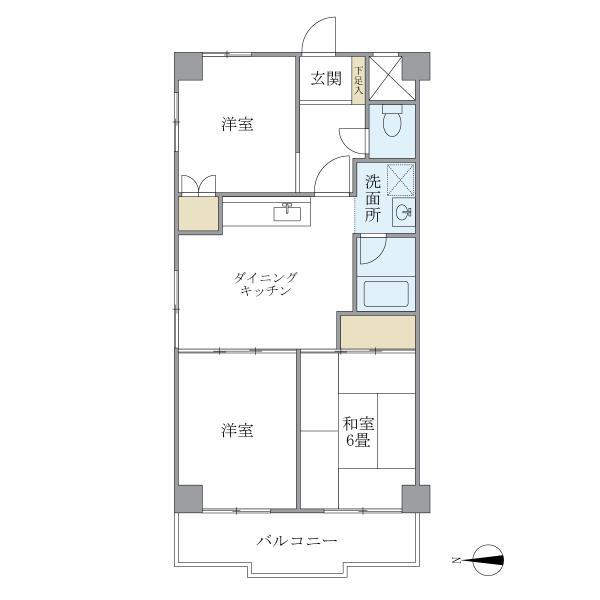 ビューハイツプリムラ(3DK/3階)の間取り写真