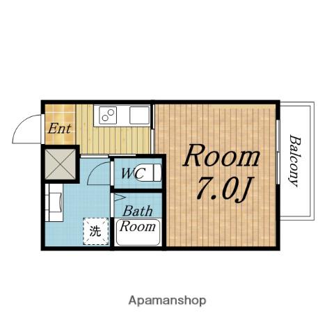 NM-CINQUANTE-HUIT(1K/2階)の間取り写真