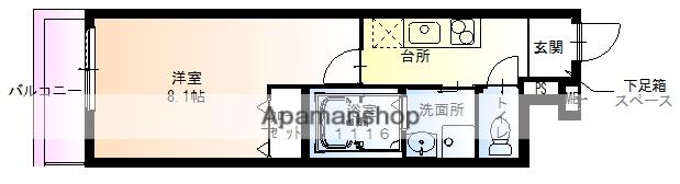 フジパレス曽根南町Ⅲ番館(1K/2階)の間取り写真