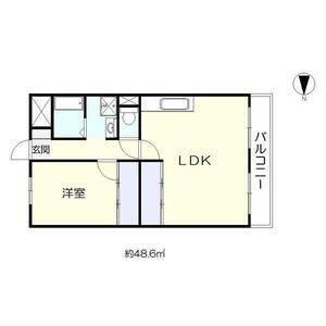 アビタコアⅠ(1LDK/3階)の間取り写真