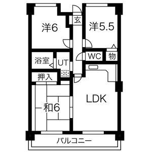 ファミールメゾン(3LDK/1階)の間取り写真