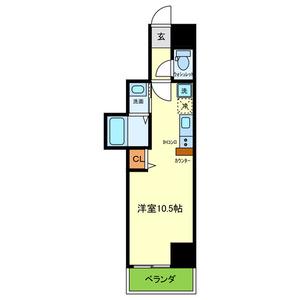 ONLYONE栄本町(ワンルーム/8階)の間取り写真